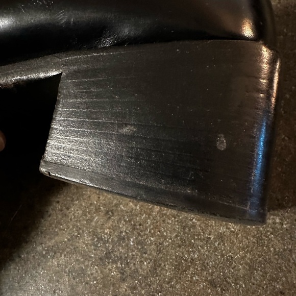 GUCCI womans black heeled square toe 2" heel size 9-1/2 - Picture 11 of 12